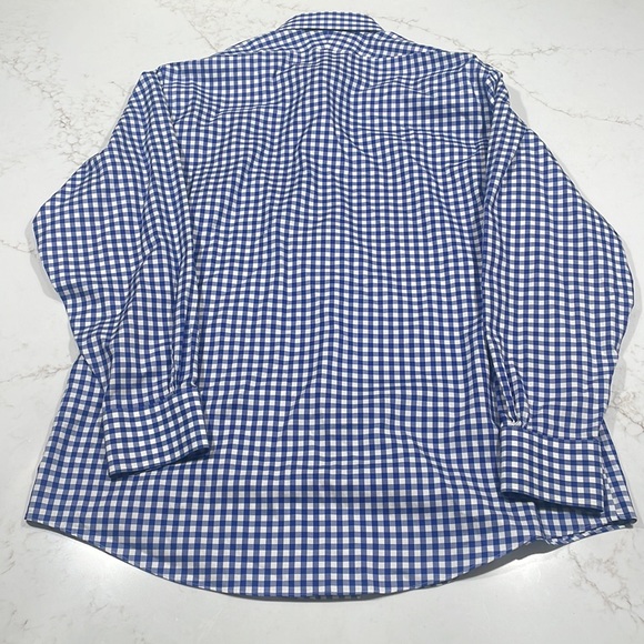 Brooks Brothers 16.5 - 34 Blue Gingham Shirt - Picture 4 of 5